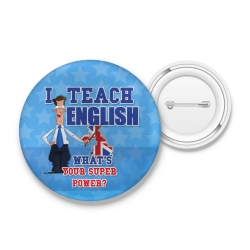 Przypinka I teach english